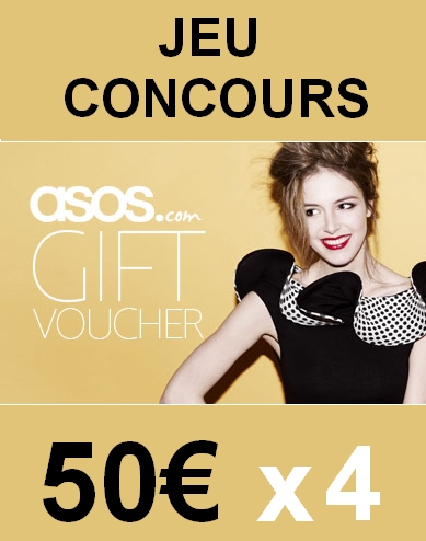 Jeu concours nouvelle collection Asos : gagnez des cartes cadeaux