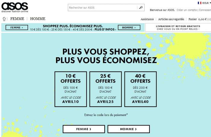 Code promo ASOS : Shoppez & Economisez jusqu'à 40 euros