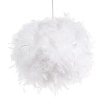 Abat-jour pour suspension en plumes blanches Maisons du Monde