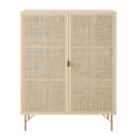 Armoire 2 portes cannage en rotin Solstice Maisons du Monde