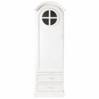 Armoire bonnetière blanche 1 porte 2 tiroirs Marguerite Maisons du Monde