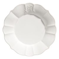 Assiette plate en faïence blanche Maisons du Monde