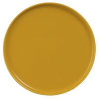 Assiette plate en faïence jaune moutarde Maisons du Monde