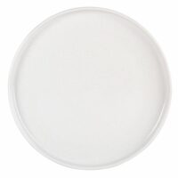 Assiette plate en grès blanc Maisons du Monde