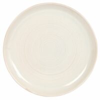 Assiette plate en grès blanc Maisons du Monde