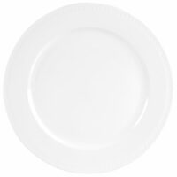 Assiette plate en grès blanc Maisons du Monde