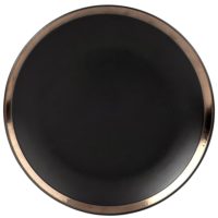 Assiette plate en grès noir Maisons du Monde