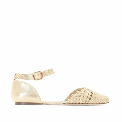 Ballerines pointue fermeture bride Or LA REDOUTE COLLECTIONS