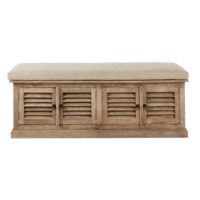 Banc de rangement 4 portes en manguier Cambria Maisons du Monde