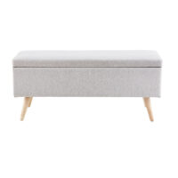 Banquette coffre vintage grise Maisons du Monde