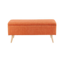 Banquette coffre vintage orange Maisons du Monde