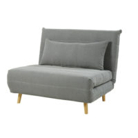 Banquette convertible 1 place gris clair Nio Maisons du Monde