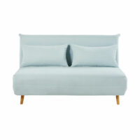 Banquette convertible 2 places bleu glacier Nio Maisons du Monde