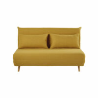 Banquette convertible 2 places jaune moutarde Nio Maisons du Monde