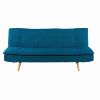 Banquette convertible 2/3 places bleu pétrole Dakota Maisons du Monde