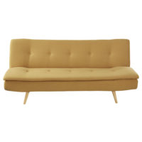 Banquette convertible 3 places jaune Dakota Maisons du Monde