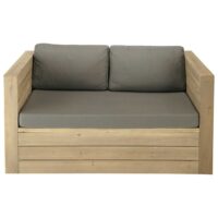 Banquette de jardin 2 places en bois Brehat Maisons du Monde