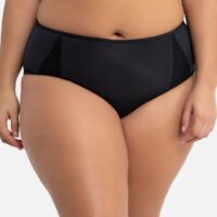 Bas de maillot de bain amincissant culotte haute Noir LA REDOUTE COLLECTIONS PLUS