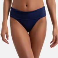 Bas de maillot de bain culotte à revers Vert Kaki;Rouge LA REDOUTE COLLECTIONS