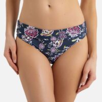 Bas de maillot de bain culotte bikini floral Imprimé Noir Anne weyburn