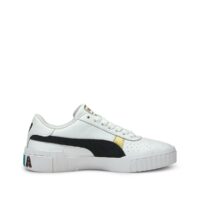 Baskets cuir Cali Varsity Blanc/Noir Puma