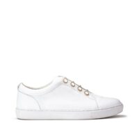 Baskets cuir Hemoya Blanc COSMOPARIS