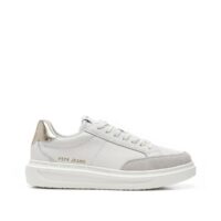 Baskets cuir compensées Abbey Top Blanc Pepe Jeans