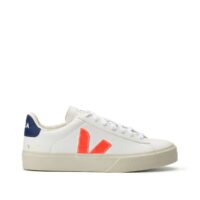 Baskets en cuir CHROME FREE Blanc/Rouge/Bleu Veja