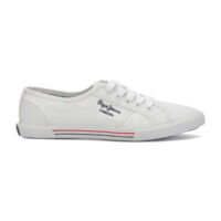 Baskets en toile Basic 17 Blanc ou Bleu Marine Pepe Jeans