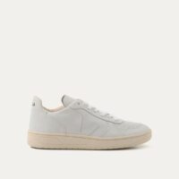 Baskets mixte cuir modèle V10 Blanc Veja