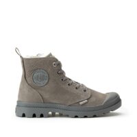 Baskets montantes cuir Pampa Hi Zip WL Noir ou Marron ou Gris Palladium