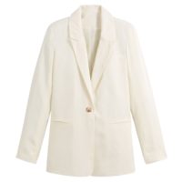 Blazer en Lyocell Ecru LA REDOUTE COLLECTIONS