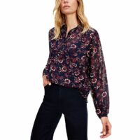 Blouse à imprimé floral Imprimé Marron;Bleu Marine Tommy Hilfiger