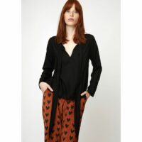 Blouse col lavallière manches longues Noir COMPANIA FANTASTICA