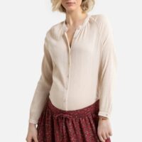 Blouse de grossesse en pur coton Rose Pâle LA REDOUTE COLLECTIONS