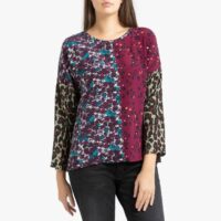 Blouse en soie à manches longues GERS Multicolore