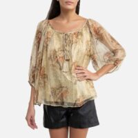 Blouse en voile imprimé