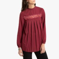 Blouse fantaisie col montant