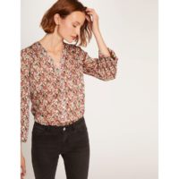 Blouse fleurie manches longues Imprimé Rose;Multico Morgan