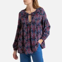 Blouse imprimé cachemire à manches longues ORIANNE Imprimé Rouge LA BRAND BOUTIQUE COLLECTION