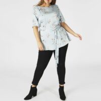 Blouse imprimé col rond