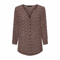 Blouse imprimé fleuri col V manches 3/4 Imprimé Vert;Imprimé Marron Vero Moda