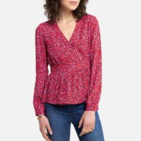 Blouse imprimée à basque