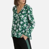 Blouse imprimée à col V