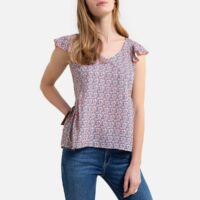 Blouse sans manches à volants