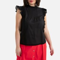 Blouse sans manches col montant Noir LA REDOUTE COLLECTIONS PLUS