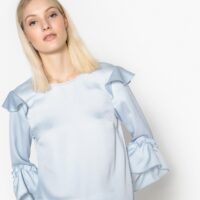 Blouse satinée