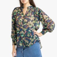 Blouse transparente imprimée irisée Imprimé Marine SCOTCH AND SODA