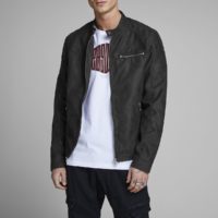 Blouson biker Jcorocky Noir jack & jones