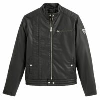 Blouson biker Pu Mell Noir KAPORAL